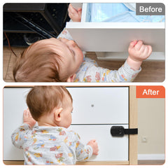 Coolrunner strap lock on dishwasher and fridge for secure access.