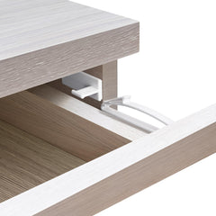 Coolrunner invisible drawer lock installed inside a drawer for discreet safety.