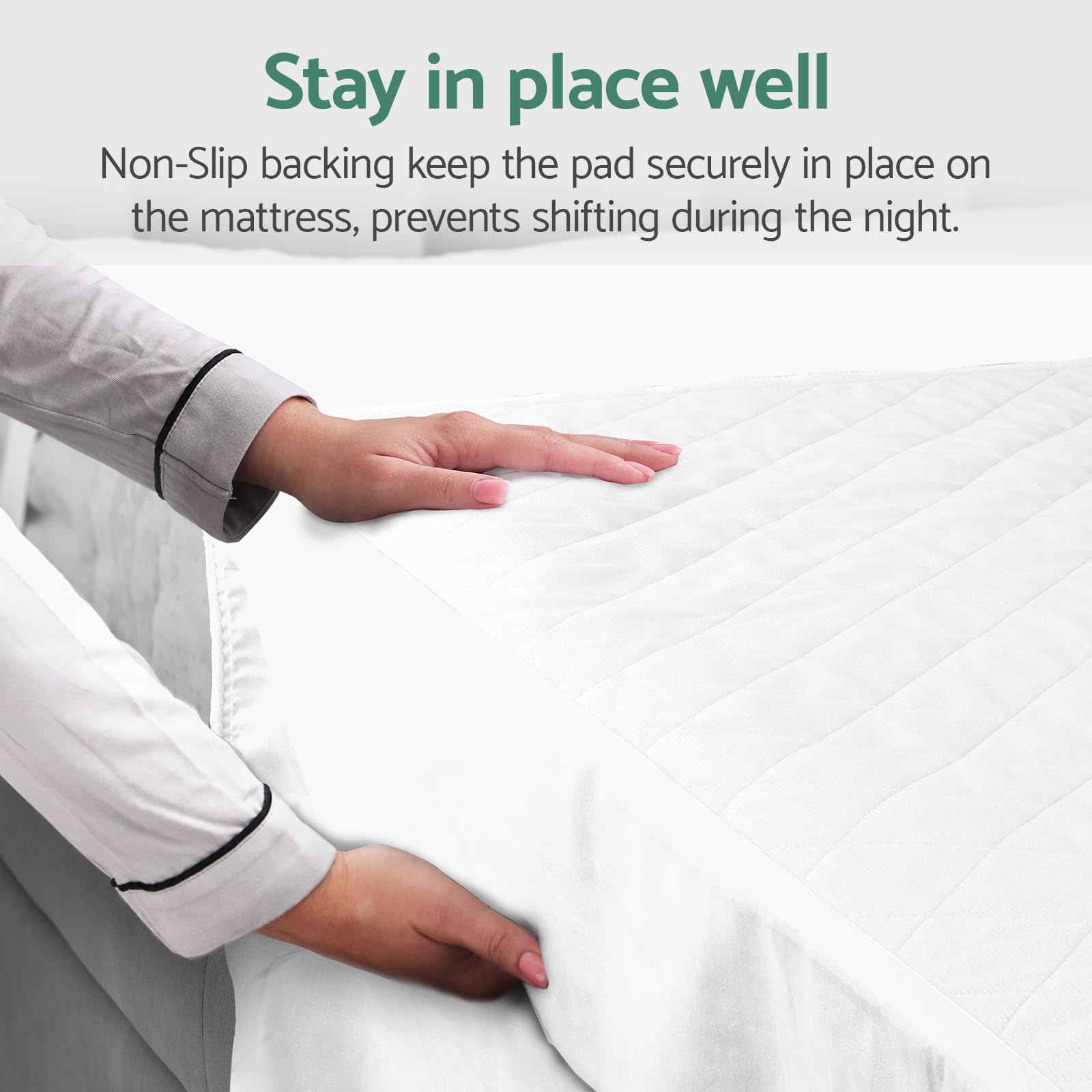 CoolShields bed pad folded for compact storage