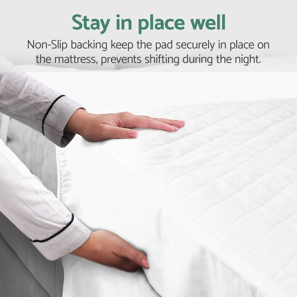 CoolShields bed pad folded for compact storage