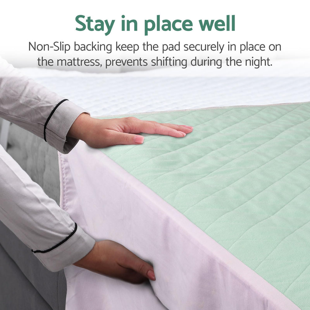 CoolShields bed pad ready for machine washing for easy care