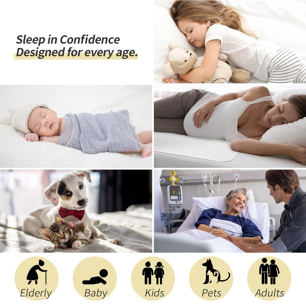 CoolShields bed pad used in a bedroom for incontinence or bedwetting training