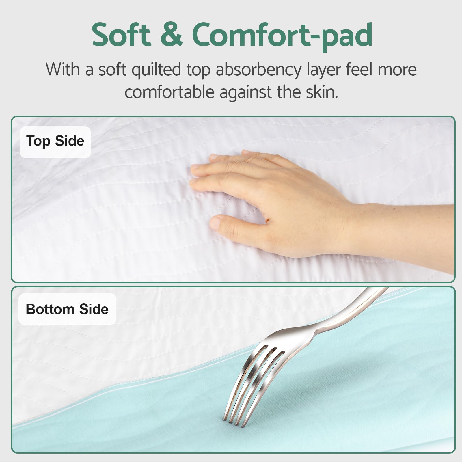 CoolShields machine-washable bed pad for easy care and quick drying