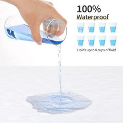 CoolShields bed pad layer closeup highlighting waterproof and breathable surface