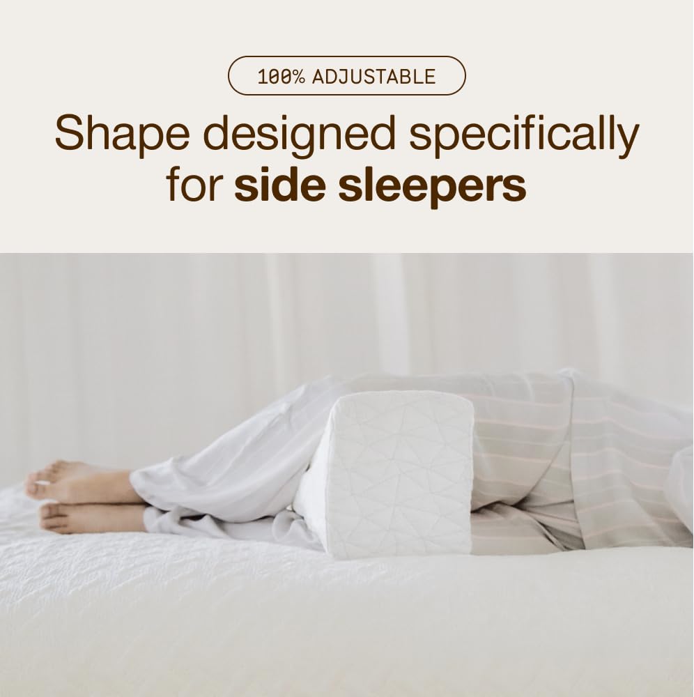 Coop Home Goods knee pillow with CertiPUR-US and Greenguard Gold certifications for safety
