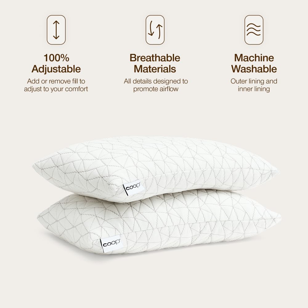 Coop Home Goods toddler pillow 19x13 size close-up label