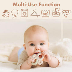 COOROBIN adjustable snaps demonstrate a fit for 0-36 months growing babies