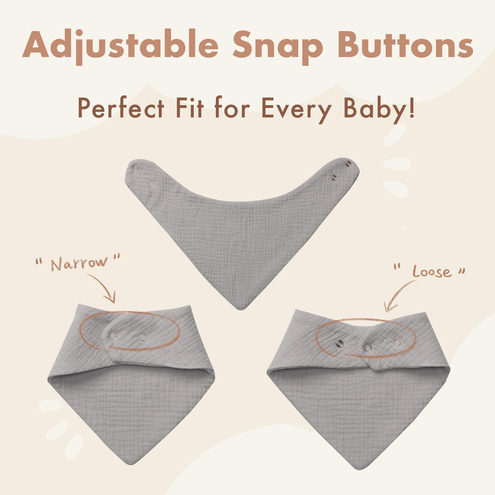 COOROBIN 10-pack folded bibs illustrating value and easy storage