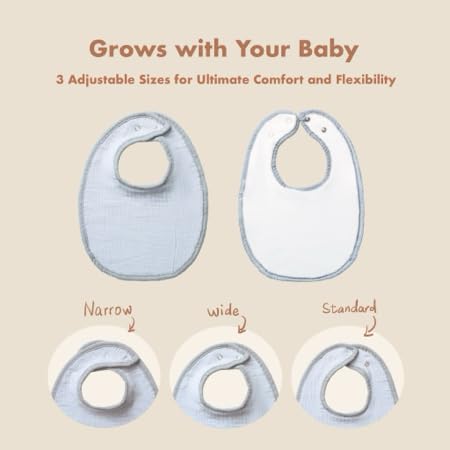 COOROBIN bib back layer shows absorbent fleece for quick spill absorption.