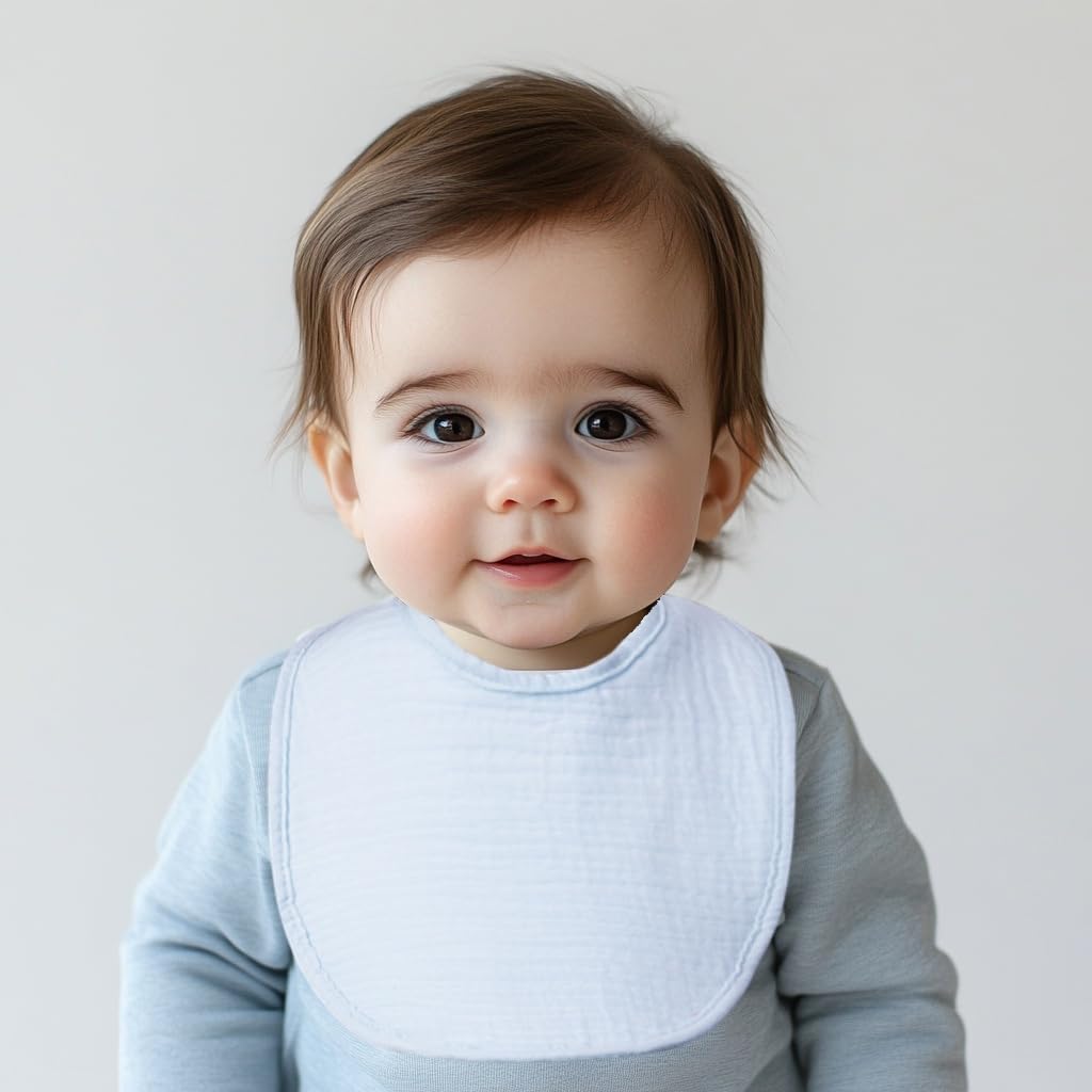 COOROBIN bibs dual-layer design for superior drool absorption.