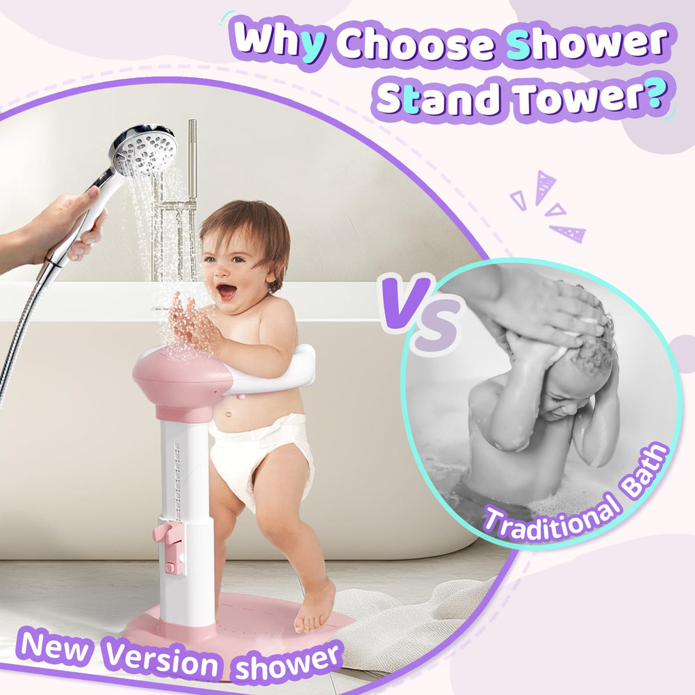 COOSEYA Versatile bath stand suitable for baths, diaper changes, and lotion applications.