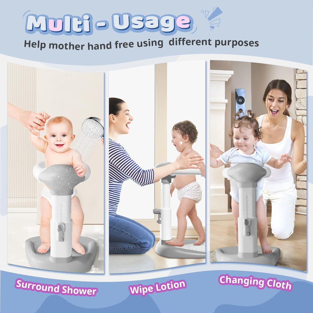 COOSEYA easy-clean fold-storage design keeps the bathroom tidy between uses.