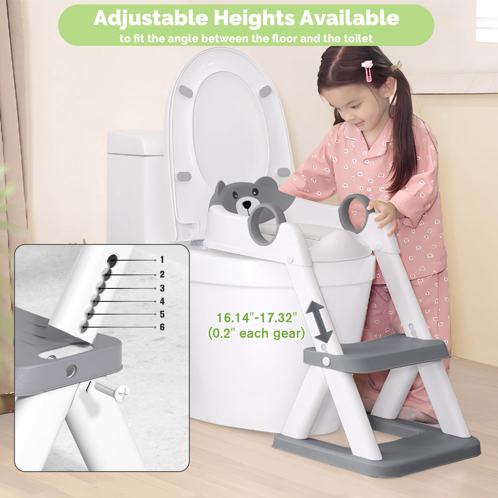 COOSEYA 2-in-1 design serves as both seat and step stool for training.