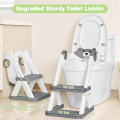 COOSEYA height-adjustable ladder adapts to standard and extended toilets.