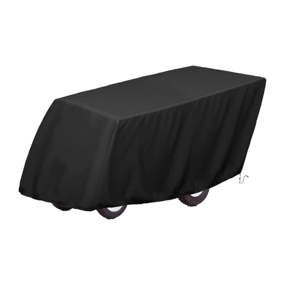 COOSOO cover on Angeles Bye Bye Buggy 6-seater protects from rain and sun.