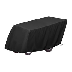 COOSOO cover on Angeles Bye Bye Buggy 6-seater protects from rain and sun.