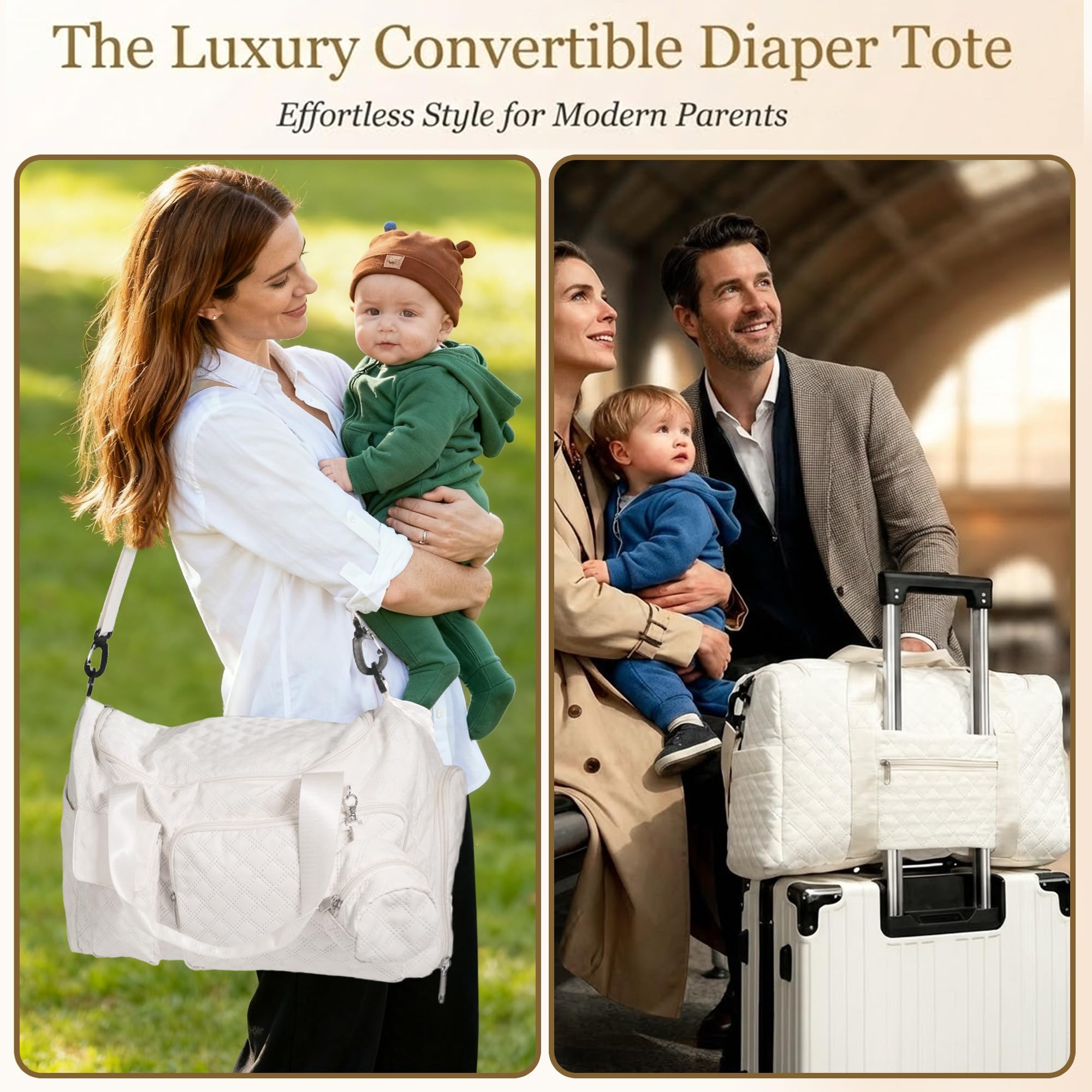 coowarmbutb multiuse tote suits hospital, travel, gym, or daily use.