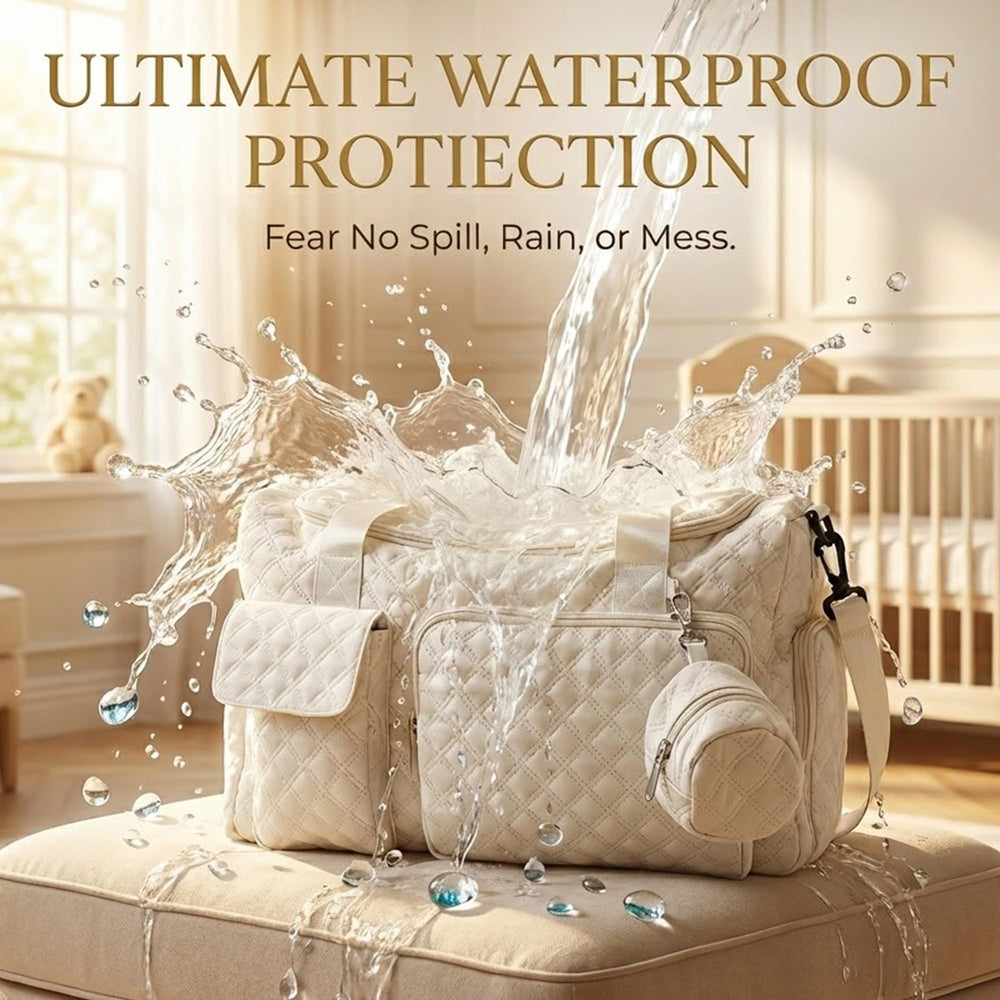 coowarmbutb waterproof Oxford fabric protects contents in wet conditions.