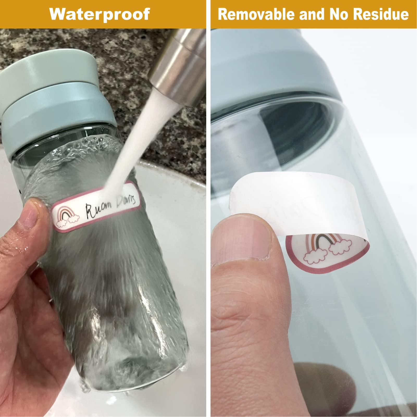Coowayze easy-to-use labels with lift-and-write flap save time during busy mornings