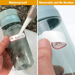 Coowayze easy-to-use labels with lift-and-write flap save time during busy mornings