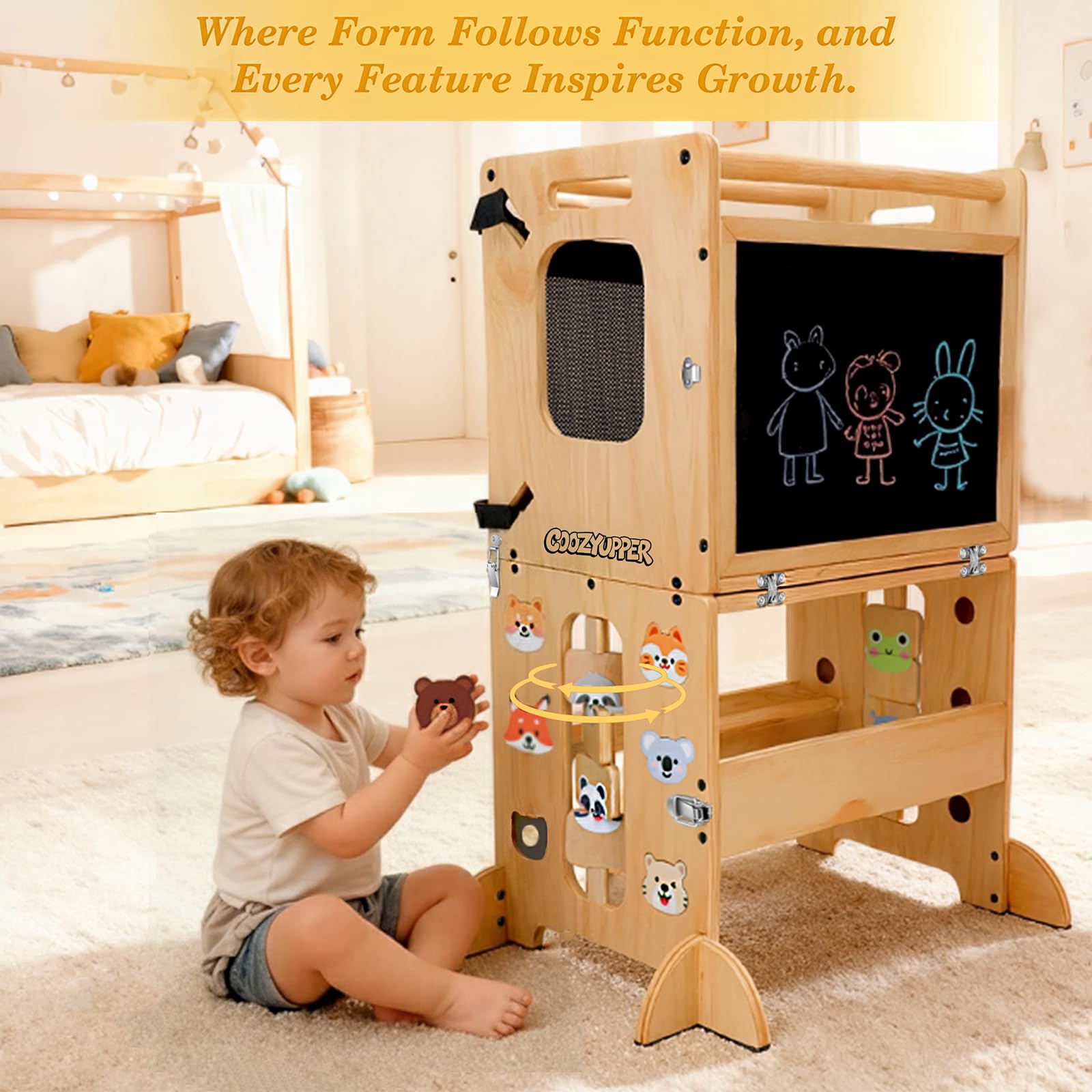 Coozyupper folding mechanism makes setup and storage quick and simple.