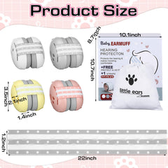 Copkim infant noise-cancelling headphones with soft foam for comfortable sleep.