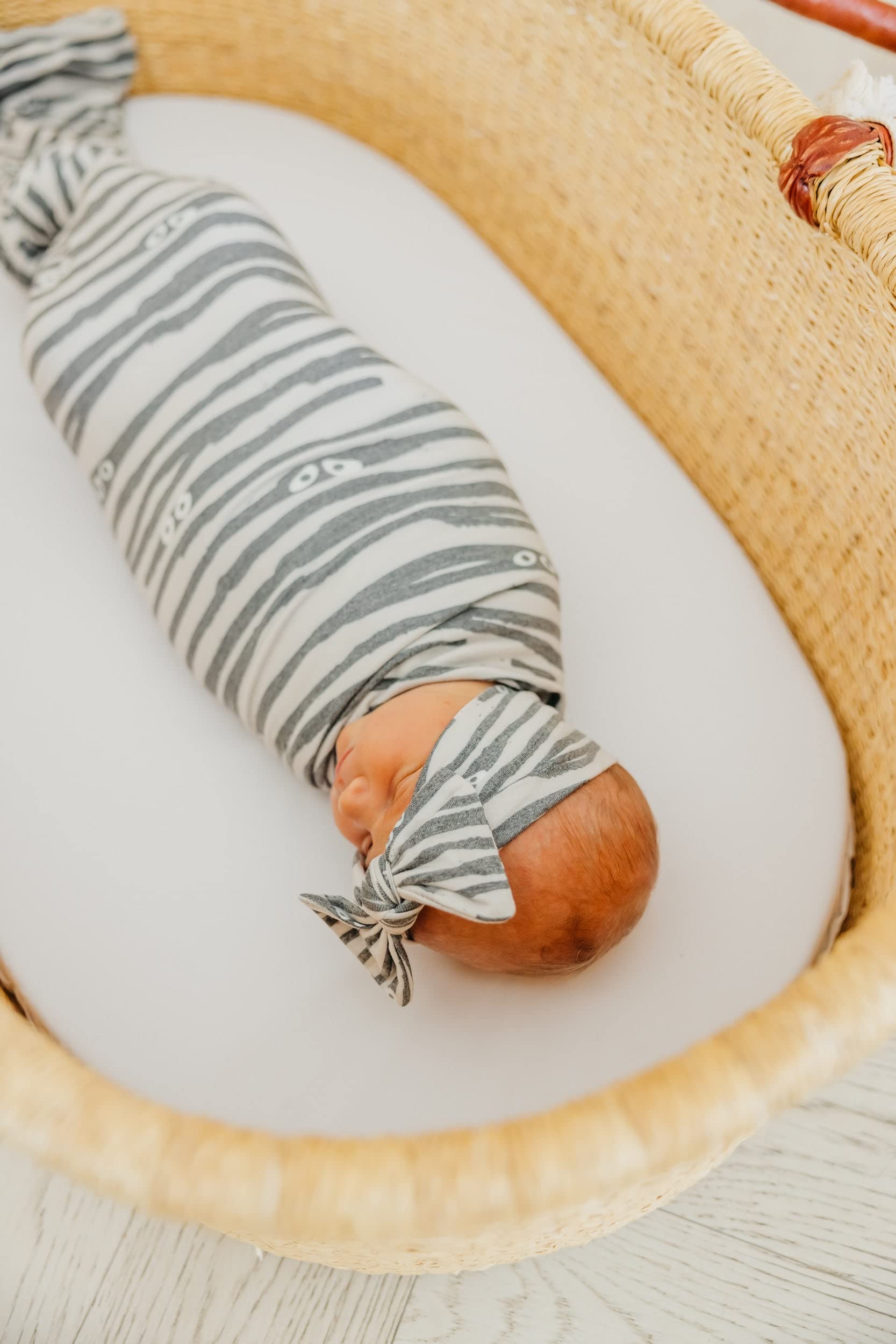 Copper Pearl Baby Bows coordinated with other Copper Pearl accessories