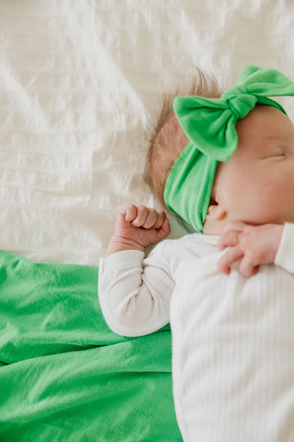 Copper Pearl baby bows newborn-friendly closeup for coordinated outfits