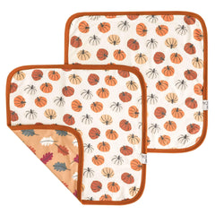 Copper Pearl baby security blanket 2-pack, portable 16x16 size for on-the-go soothing