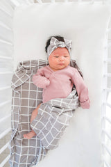 Copper Pearl bow headband in a trendy print to elevate outfits