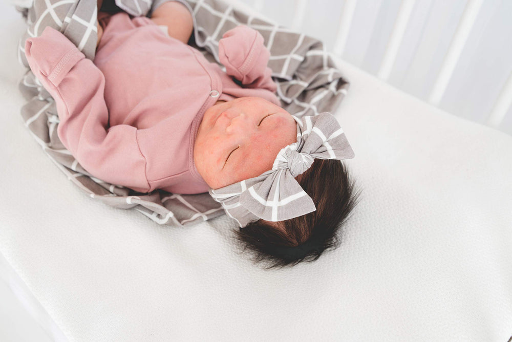 Copper Pearl headband pairs with nursery favorites and photos