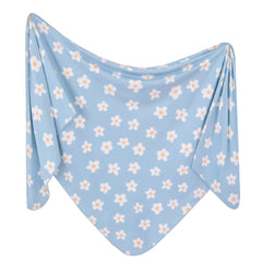 Copper Pearl baby swaddle blanket with soft knit texture for newborn comfort.