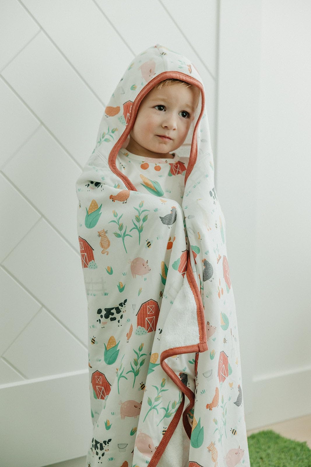 Copper Pearl gift-ready towel set ideal for baby showers