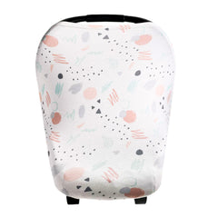 Copper Pearl Bayside cover on a car seat provides flexible protection and easy baby access.