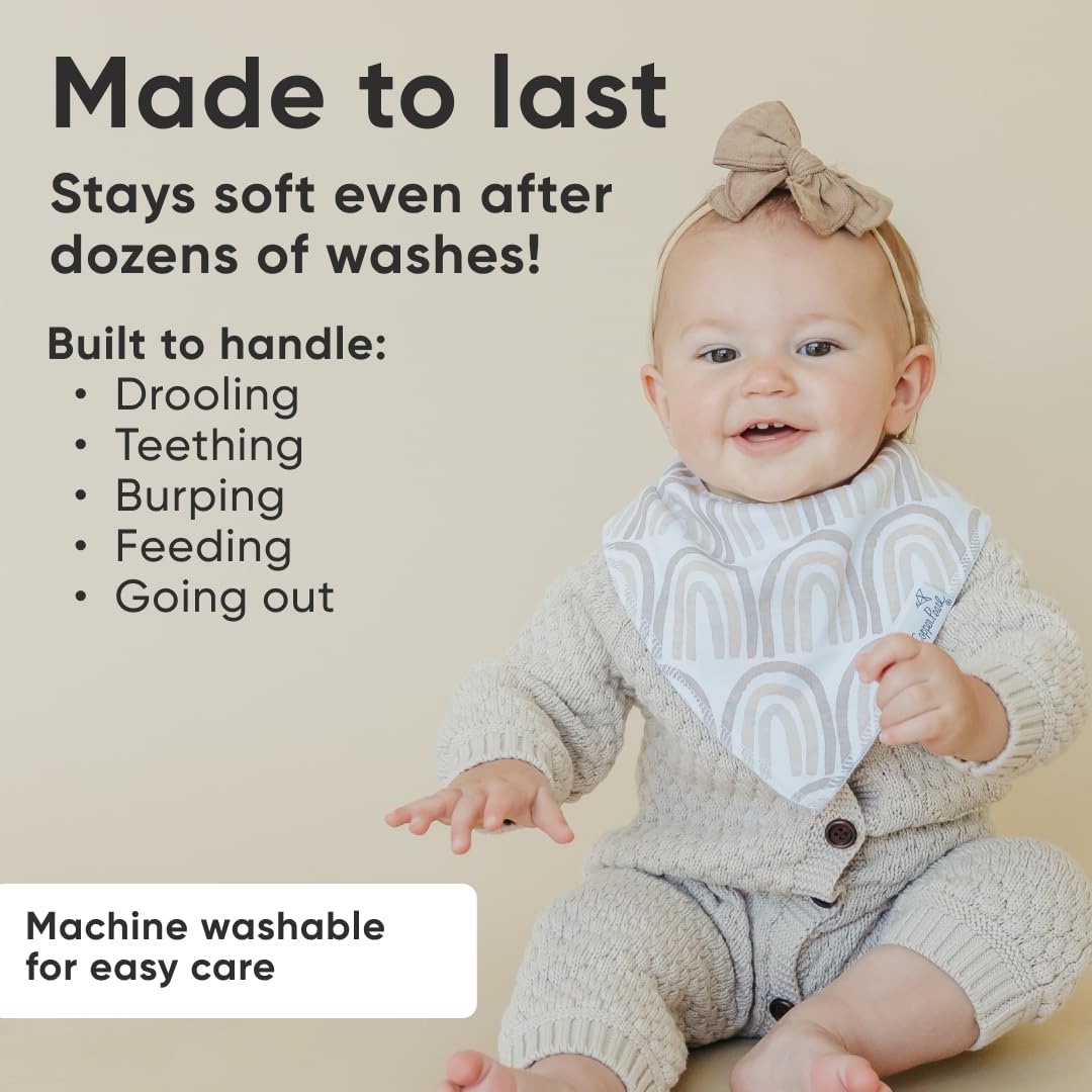 Copper Pearl Bliss bib soft cotton offers breathable comfort for all-day wear.