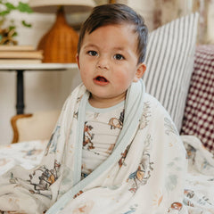 Copper Pearl Boone 46x46 blanket folded, ready as a toddler security blanket