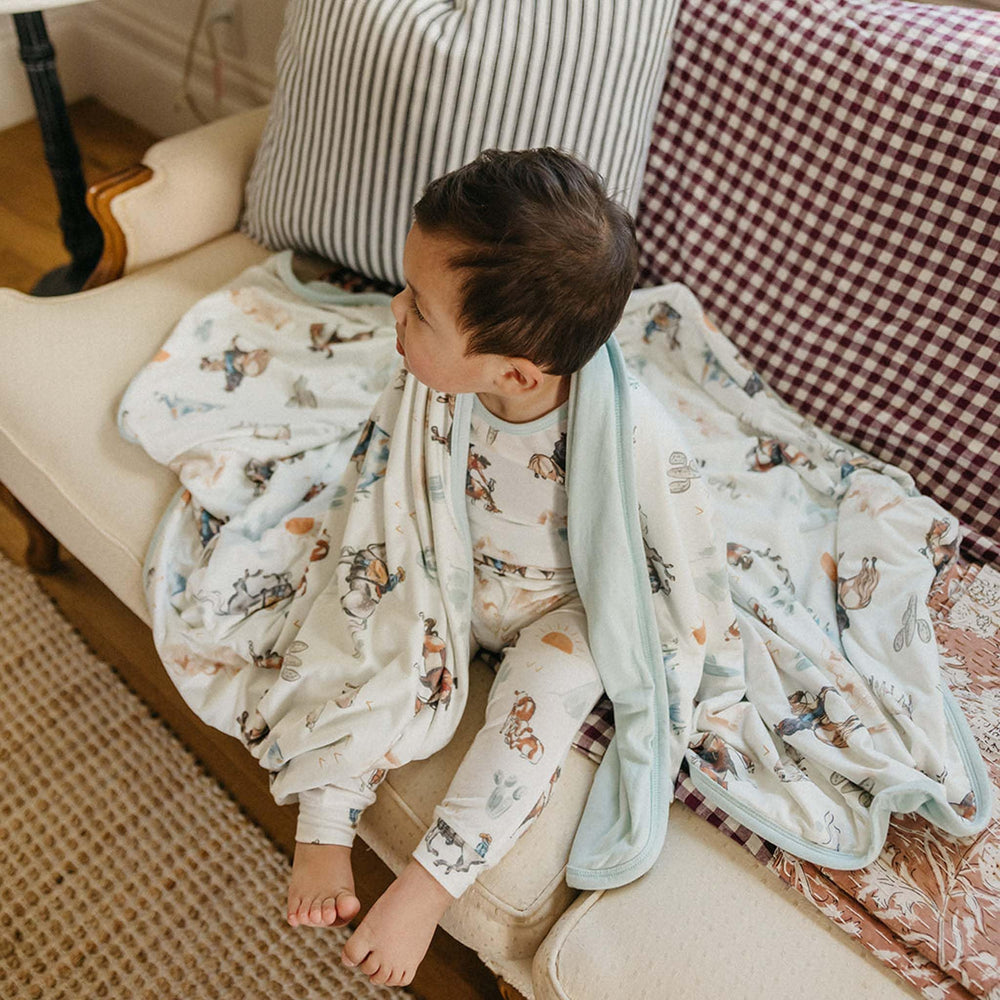 Boone in a modern nursery decor setting by Copper Pearl