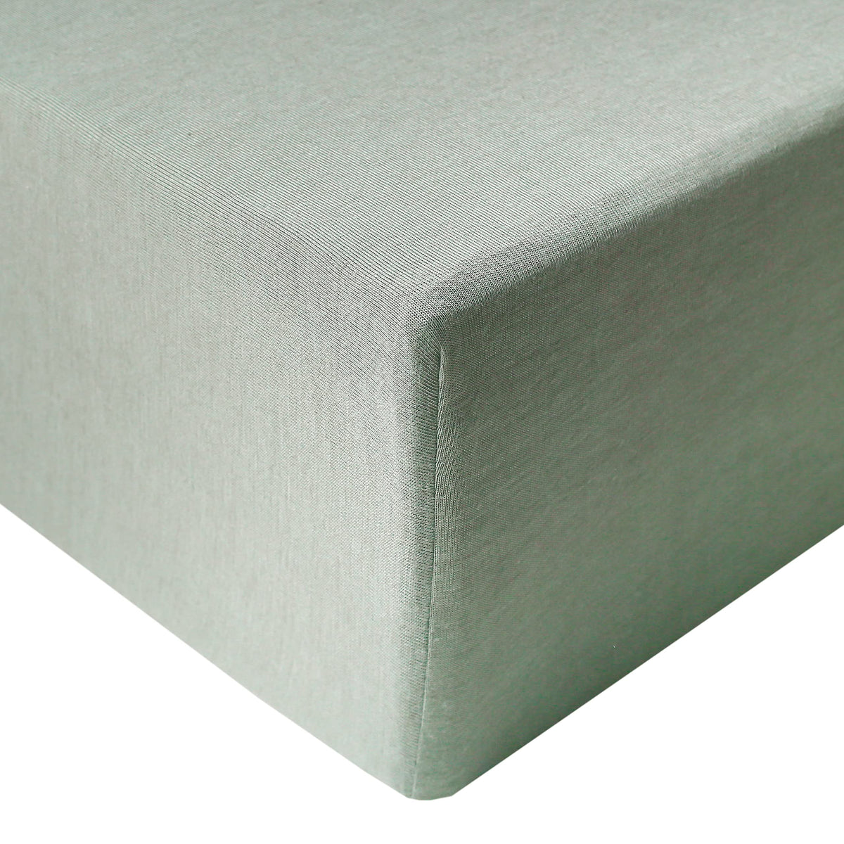 Copper Pearl Briar knit crib sheet close-up showing soft, breathable fabric for comfort