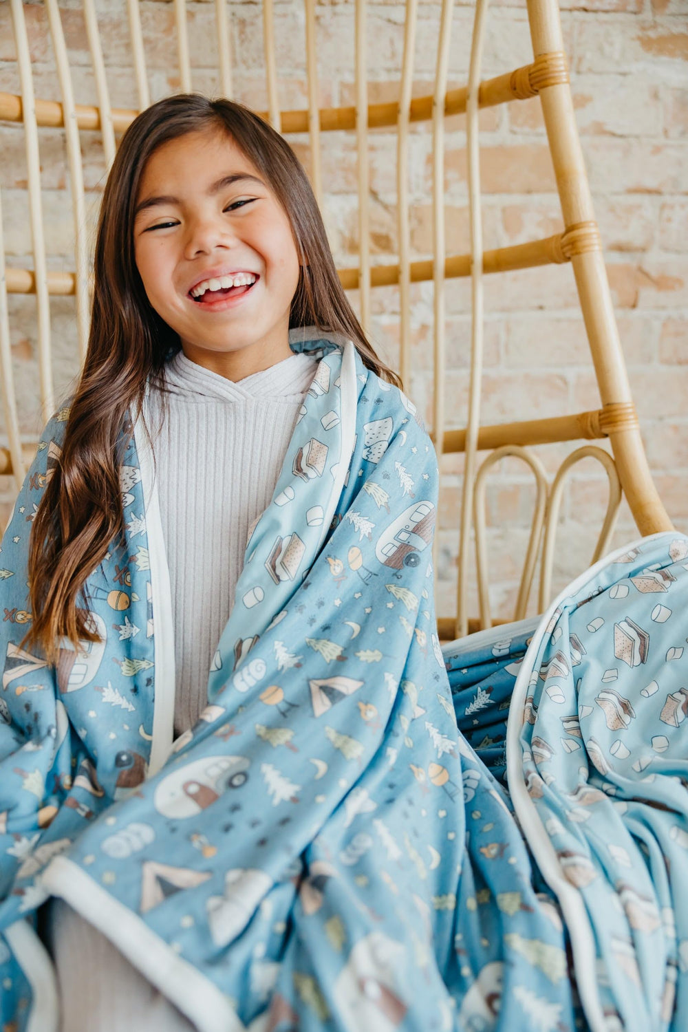 Copper Pearl Bridger Jumbo Quilt coordinates with signature prints for cohesive nursery
