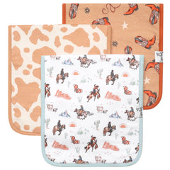 Copper Pearl burp cloth forest pattern for stylish burping and soft touch