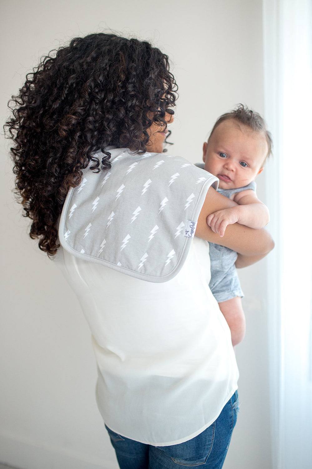Copper Pearl burp cloths newborn gift idea practical and stylish