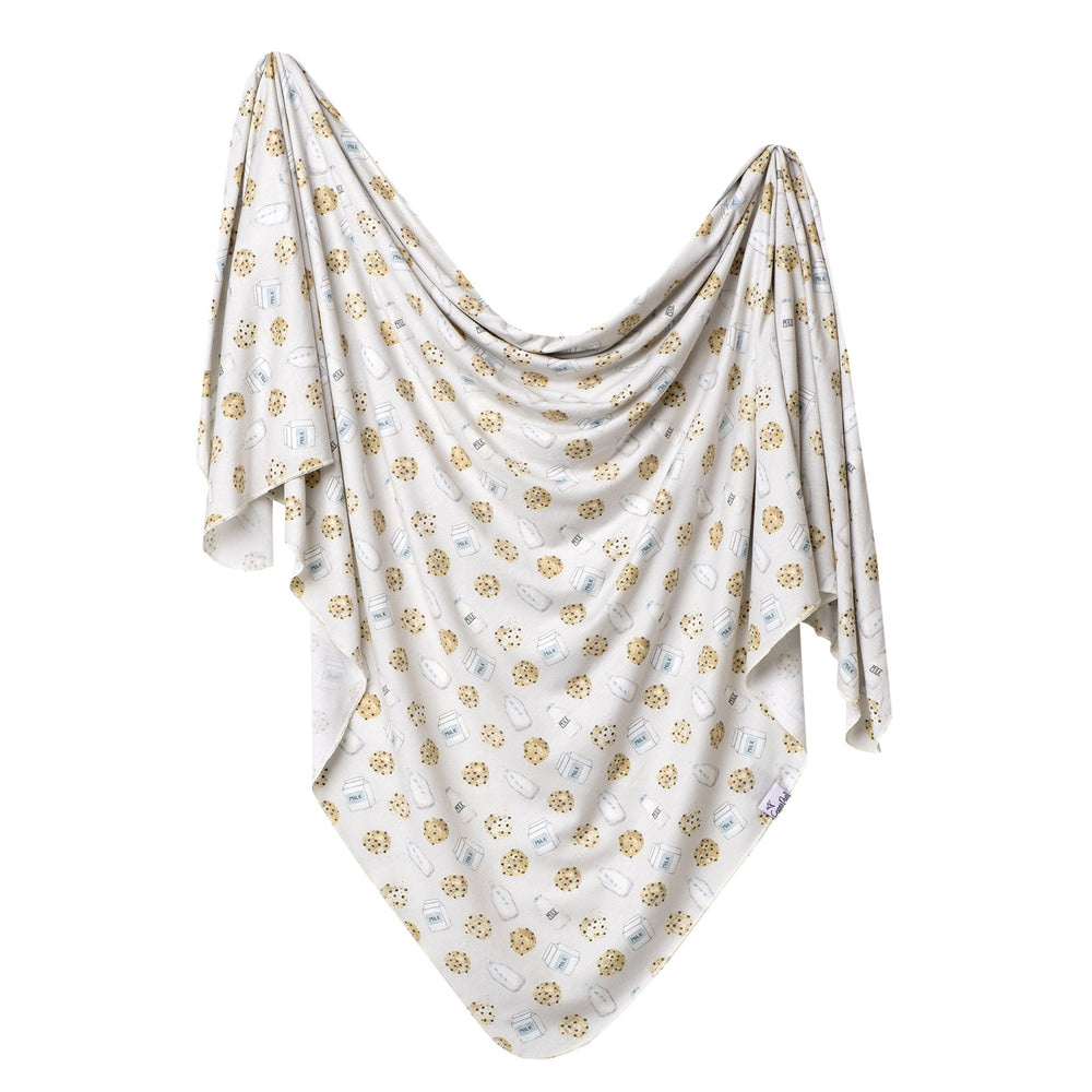 Copper Pearl Chip swaddle blanket shows cozy knit for newborn comfort