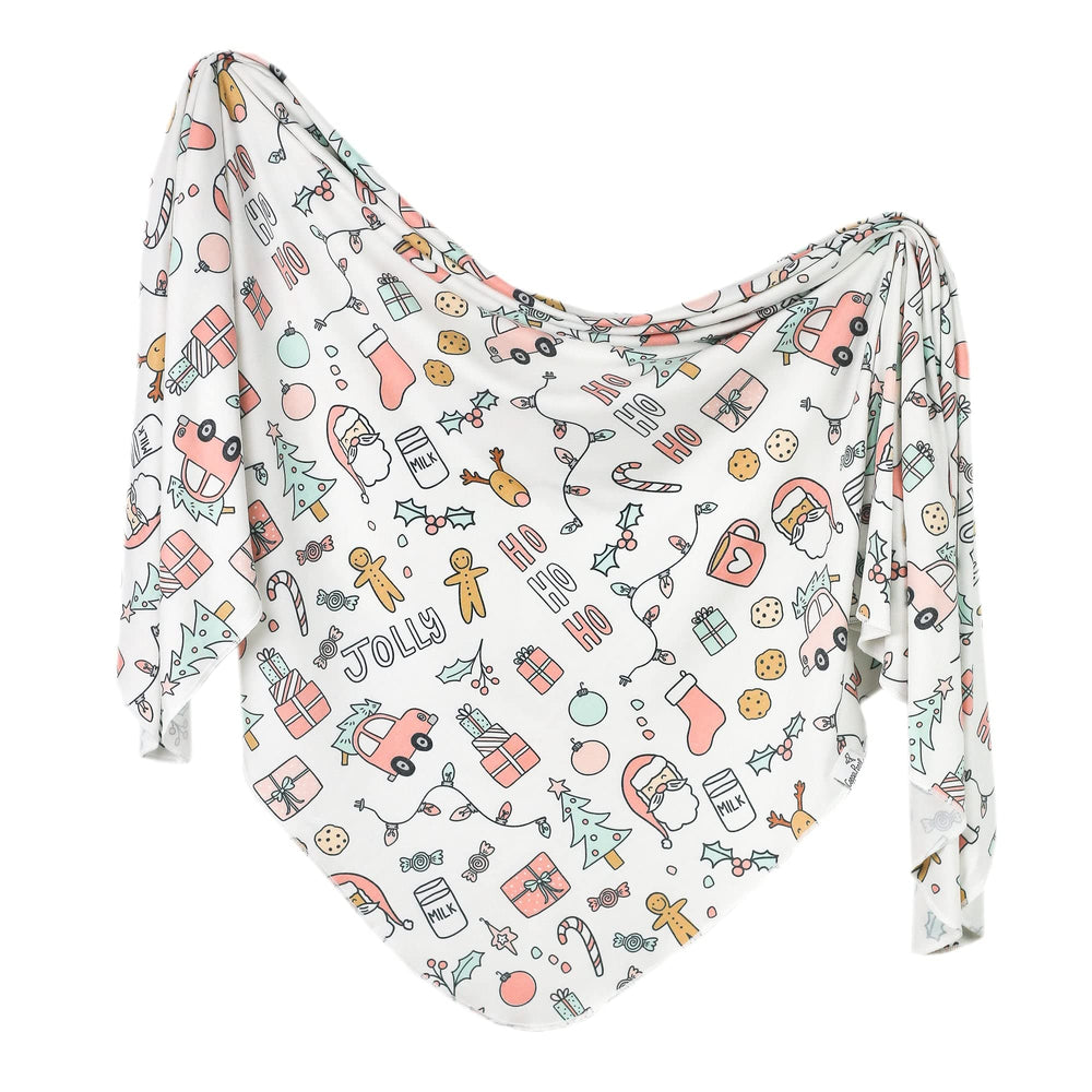 Copper Pearl Cindy large swaddle blanket fold shows versatile, cozy coverage.