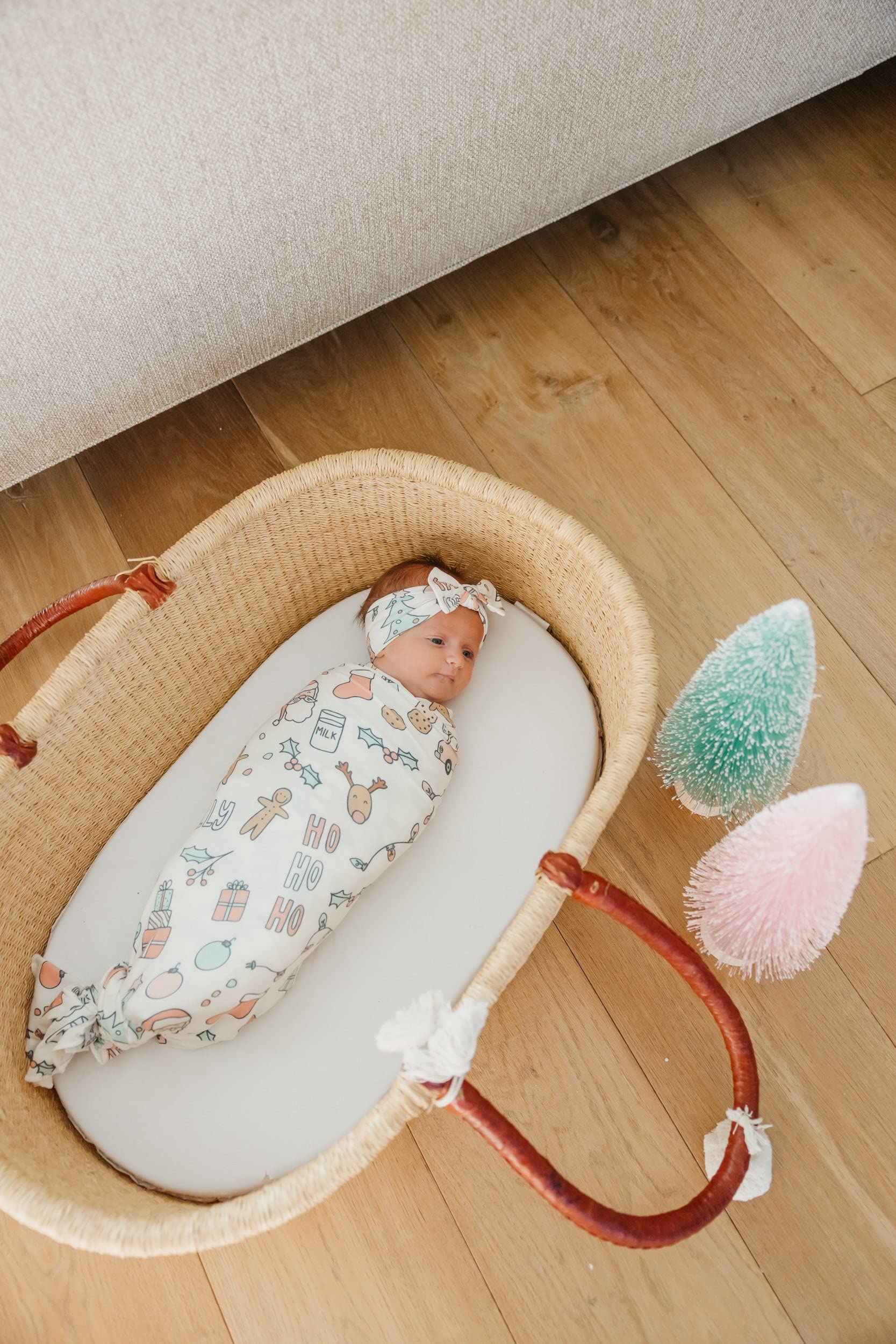 Copper Pearl Cindy modern design pattern makes a stylish baby gift.