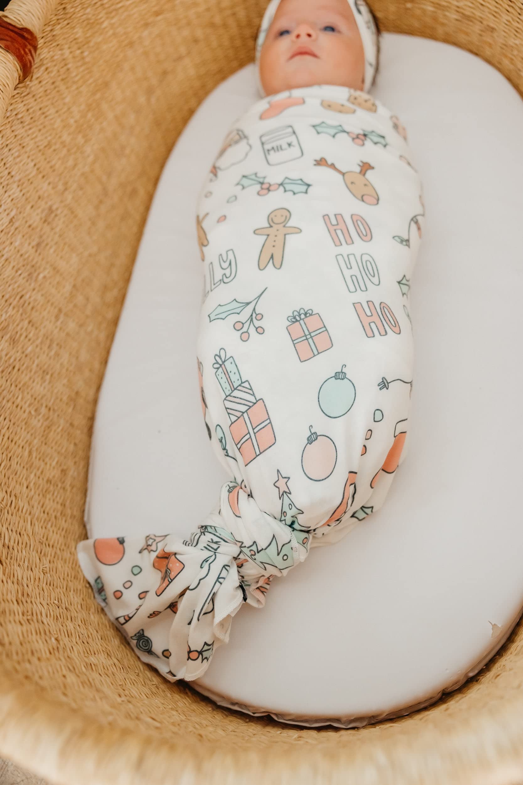 Copper Pearl Cindy soft baby blanket drape demonstrates lightweight, breathable comfort.