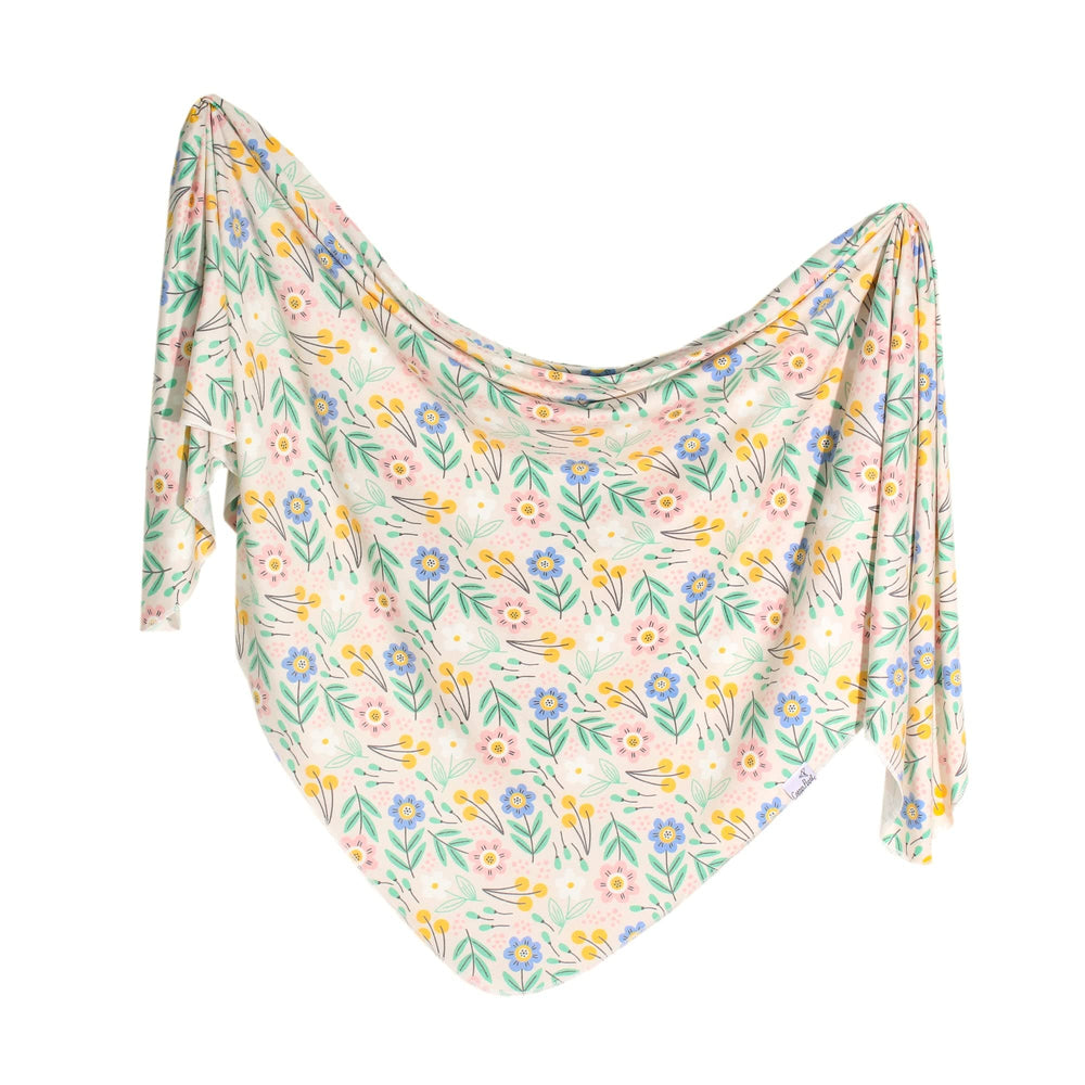 Copper Pearl Clara soft-knit swaddle blanket for cozy newborn comfort.
