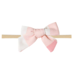 Copper Pearl Classic Baby Bow London in soft fabric for gentle newborn comfort.