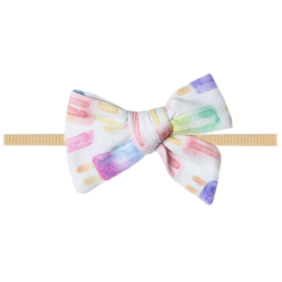Copper Pearl Classic Baby Bow Summer front view, soft fabric for newborn comfort.