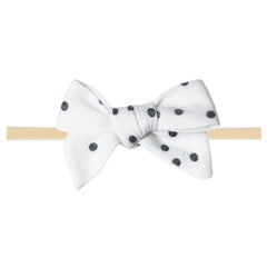 Copper Pearl Classic Baby Bow Willow, ultra-soft fabric for gentle newborn wear.