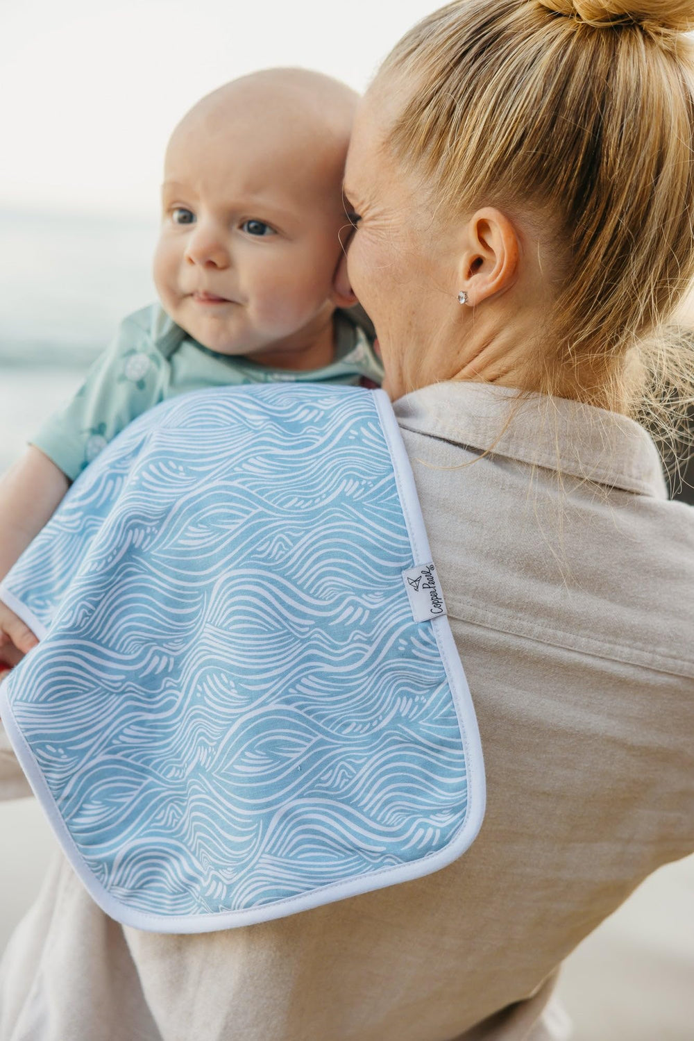 Gift ready packaging makes Copper Pearl Cove Set a thoughtful baby shower gift